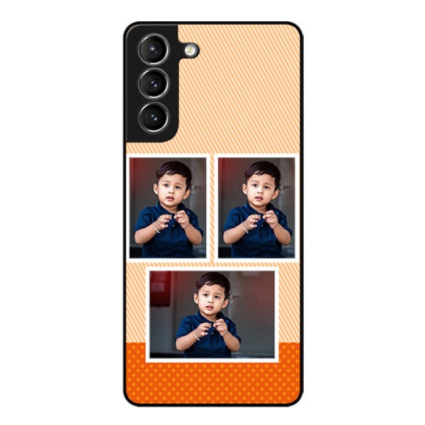 Galaxy s21 Plus Photo Printing on Glass Case - Bulk Photos Upload Design Galaxy s21 Plus Photo Printing on Glass Case - Bulk Photos Upload Design