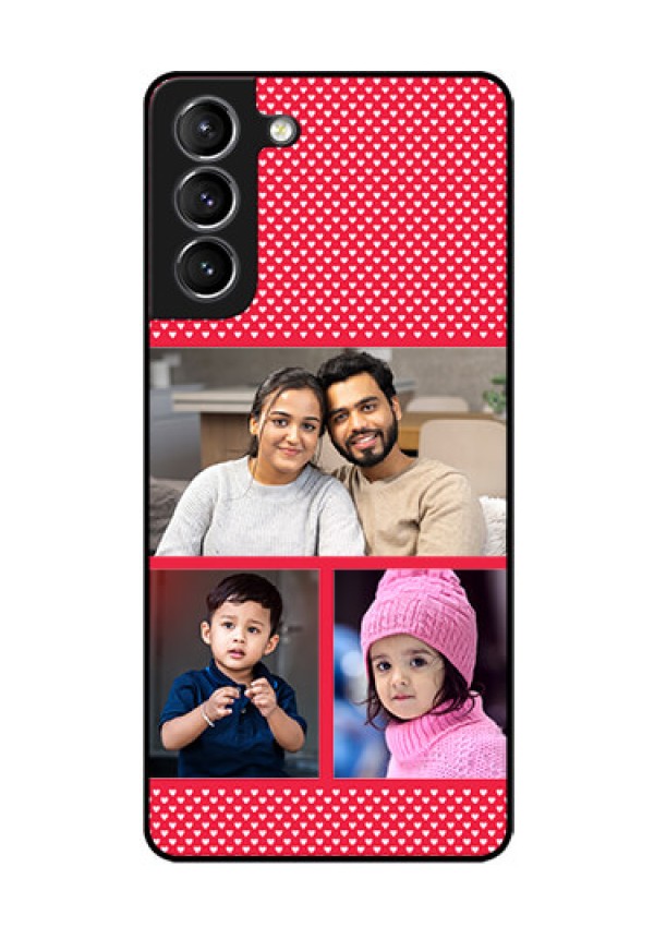 Galaxy s21 Plus Personalized Glass Phone Case  - Bulk Pic Upload Design