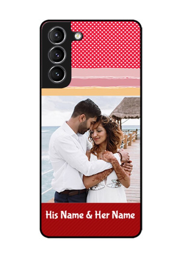 Galaxy s21 Plus Custom Glass Mobile Case  - Premium Case Design