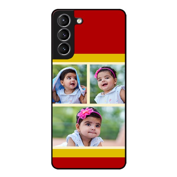 Galaxy s21 Plus Custom Glass Mobile Case - Multiple Pic Upload Design Galaxy s21 Plus Custom Glass Mobile Case - Multiple Pic Upload Design