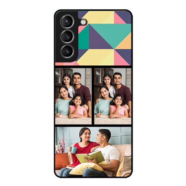 Galaxy s21 Plus Custom Glass Phone Case  - Bulk Pic Upload Design