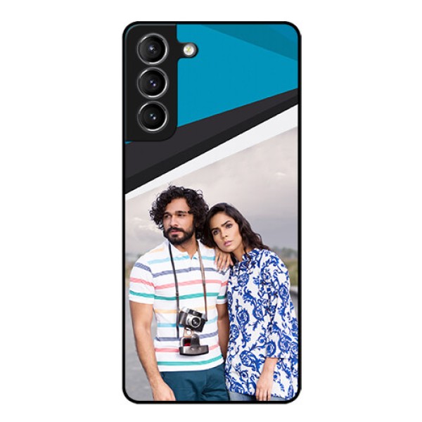 Galaxy s21 Plus Photo Printing on Glass Case - Simple Pattern Photo Upload Design Galaxy s21 Plus Photo Printing on Glass Case - Simple Pattern Photo Upload Design