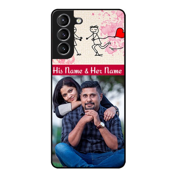 Galaxy s21 Plus Photo Printing on Glass Case - You and Me Case Design Galaxy s21 Plus Photo Printing on Glass Case - You and Me Case Design