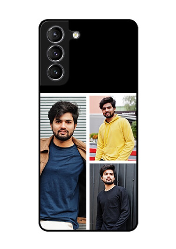 Galaxy s21 Plus Photo Printing on Glass Case  - Upload Multiple Picture Design