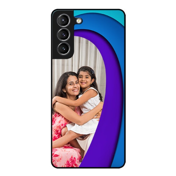 Galaxy s21 Plus Photo Printing on Glass Case  - Simple Pattern Design