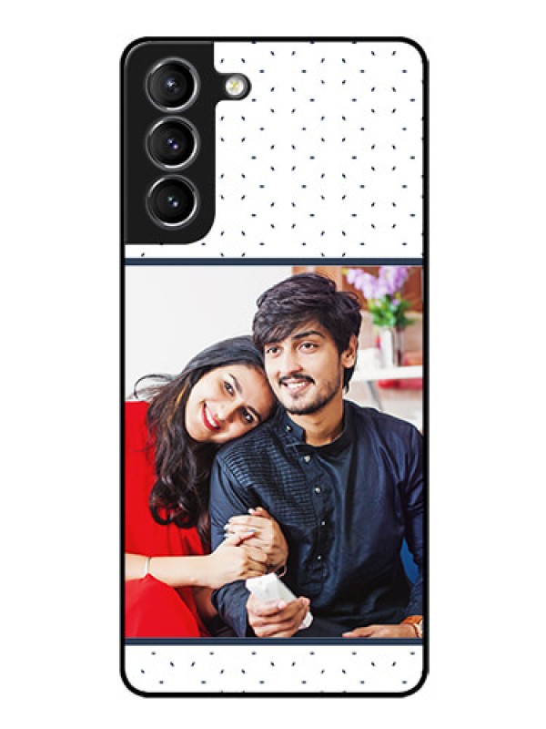 Custom Galaxy s21 Plus Personalized Glass Phone Case  - Premium Dot Design