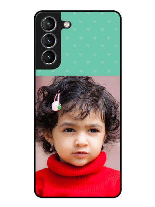 Custom Galaxy s21 Plus Custom Glass Phone Case  - Lovers Picture Design