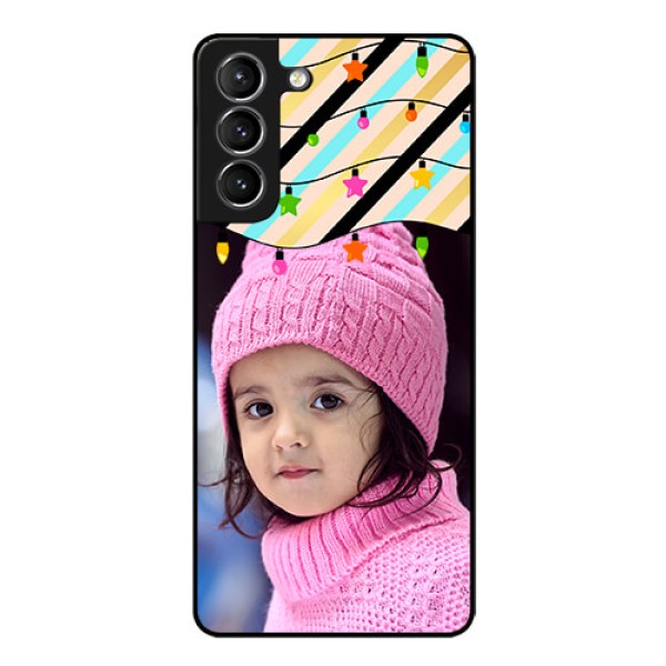 Galaxy s21 Plus Custom Glass Mobile Case  - Lights Hanging Design