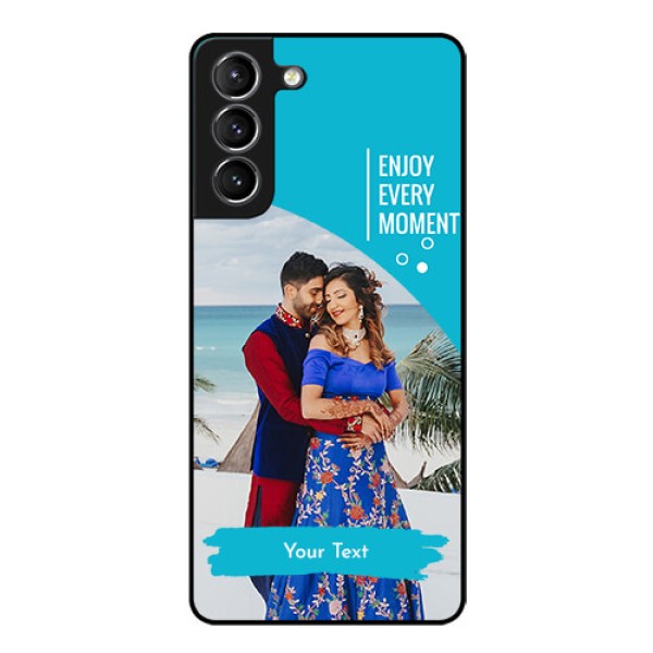 Galaxy s21 Plus Custom Glass Mobile Case  - Happy Moment Design