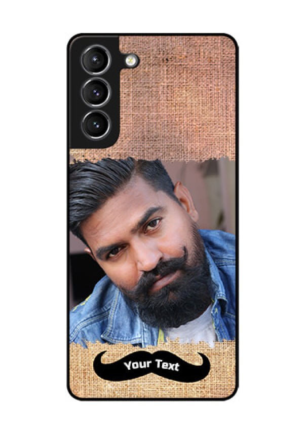 Galaxy s21 Plus Personalized Glass Phone Case  - with Texture Design