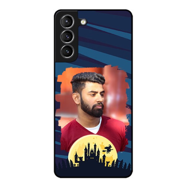 Galaxy s21 Plus Photo Printing on Glass Case  - Halloween Witch Design 
