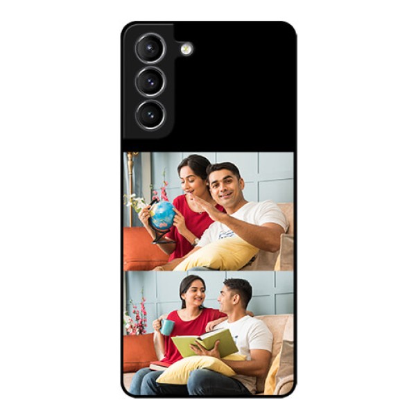 Galaxy s21 Plus 2 Images on Glass Phone Cover