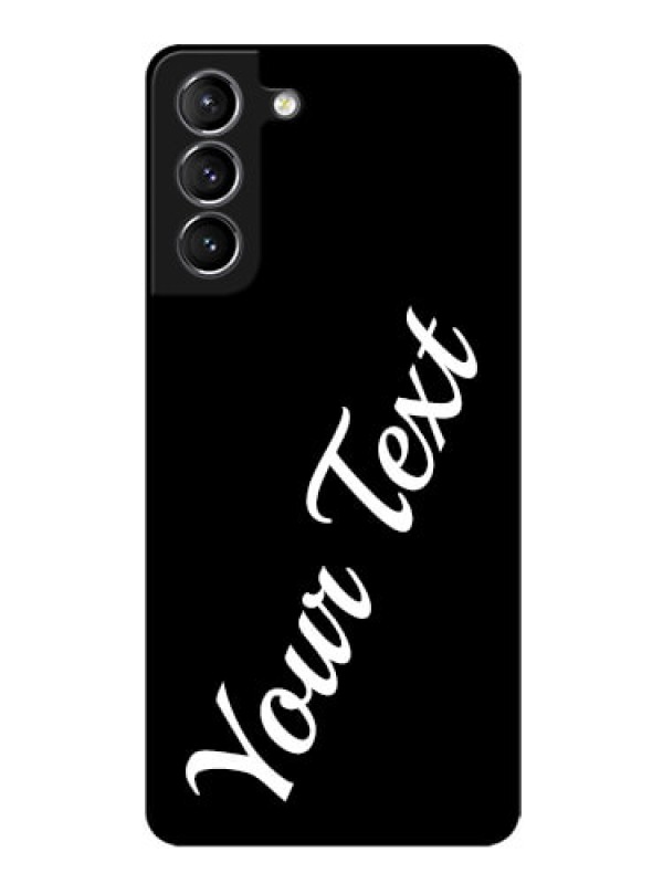Custom Galaxy s21 Plus Custom Glass Mobile Cover with Your Name