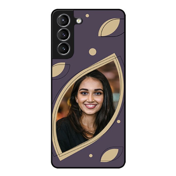 Galaxy S21 Plus Custom Glass Mobile Case - Falling Leaf Design