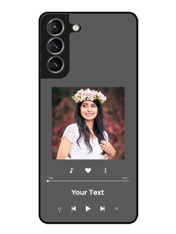 Custom Galaxy S21 Plus Custom Glass Mobile Case - Play The Music Design