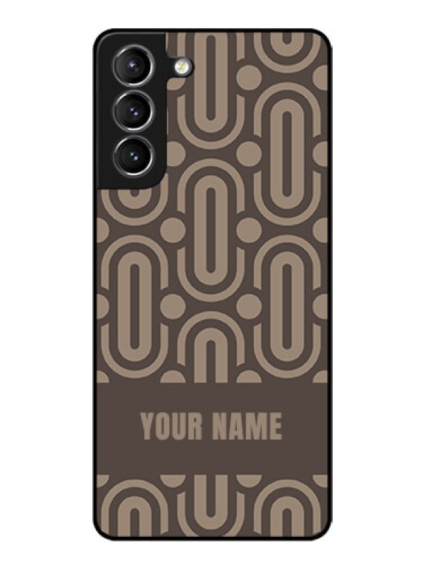 Custom Galaxy S21 Plus Custom Glass Phone Case - Captivating Zero Pattern Design