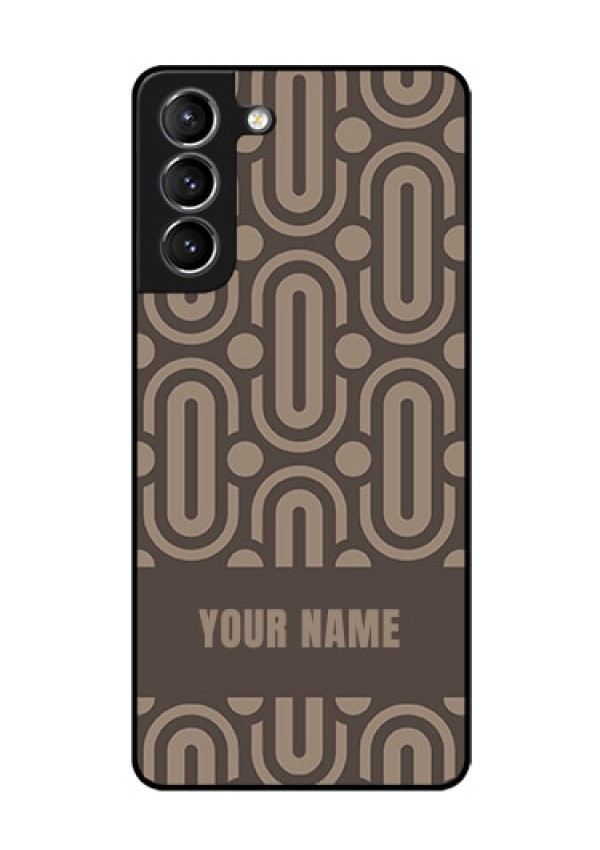 Galaxy S21 Plus Custom Glass Phone Case - Captivating Zero Pattern Design