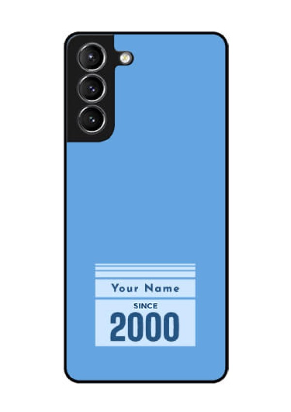 Galaxy S21 Plus Custom Glass Mobile Case - Custom Year of birth Design