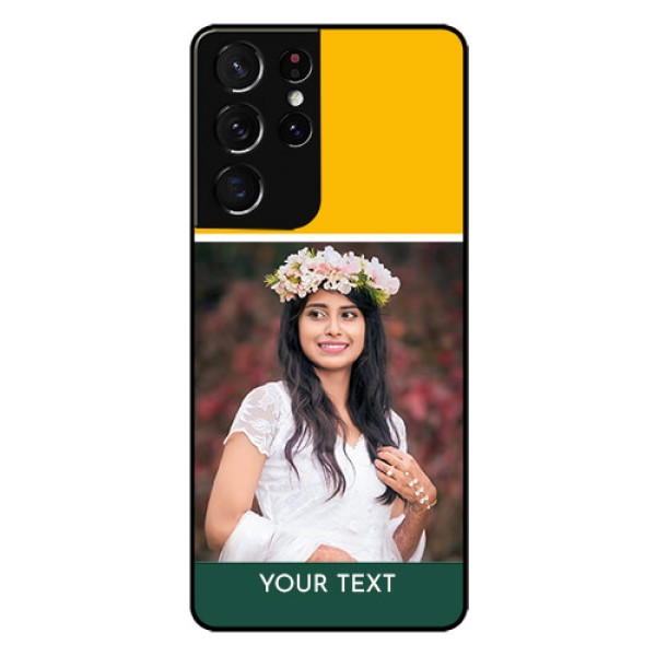 Galaxy S21 Ultra Photo Printing on Glass Case - Love You Design Galaxy S21 Ultra Photo Printing on Glass Case - Love You Design