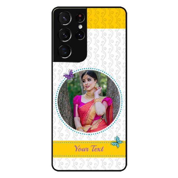 Galaxy S21 Ultra Custom Glass Mobile Case  - Girls Premium Case Design