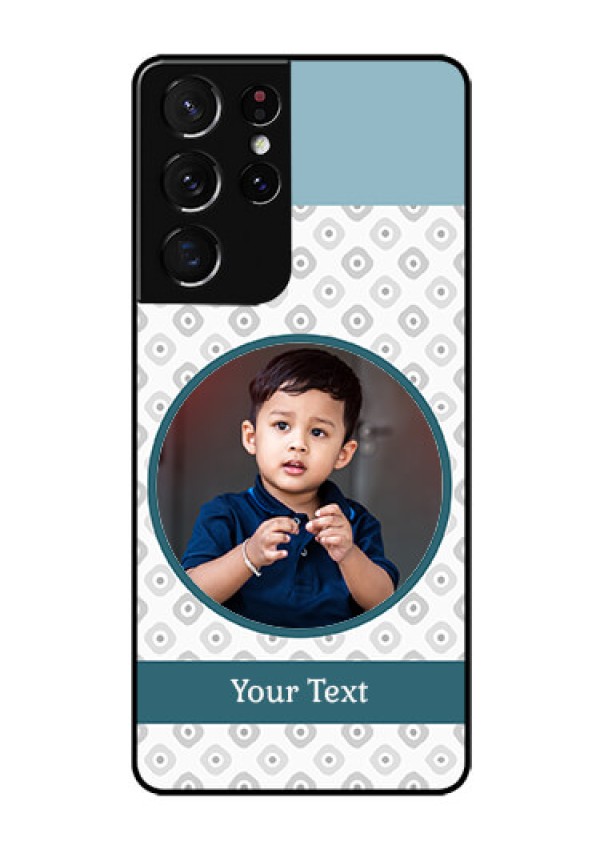Galaxy S21 Ultra Personalized Glass Phone Case  - Premium Cover Design