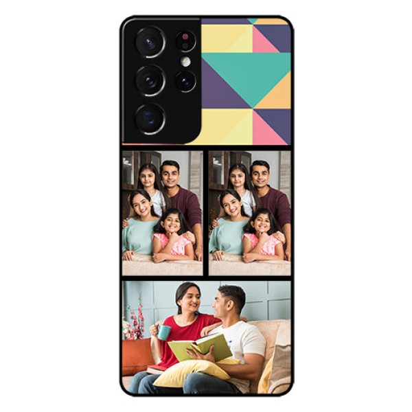 Galaxy S21 Ultra Custom Glass Phone Case  - Bulk Pic Upload Design