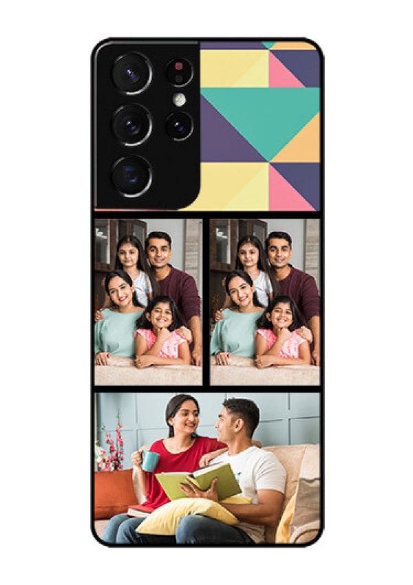 Galaxy S21 Ultra Custom Glass Phone Case  - Bulk Pic Upload Design