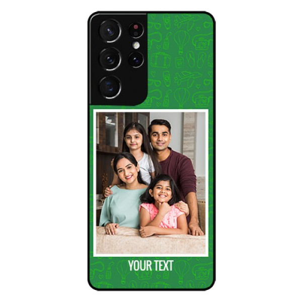 Galaxy S21 Ultra Personalized Glass Phone Case  - Picture Upload Design