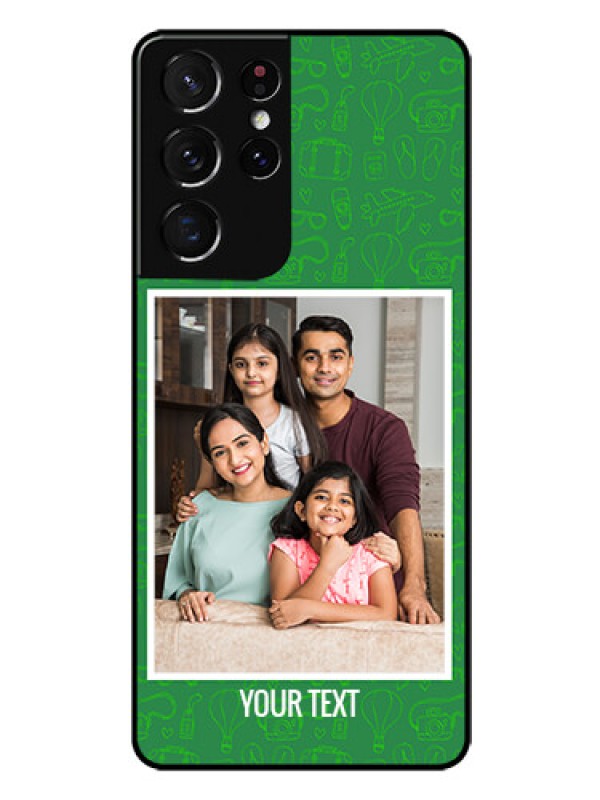 Custom Galaxy S21 Ultra Personalized Glass Phone Case  - Picture Upload Design