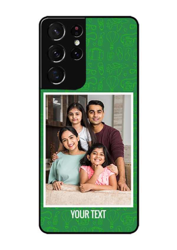 Galaxy S21 Ultra Personalized Glass Phone Case  - Picture Upload Design