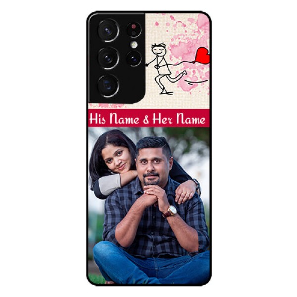 Galaxy S21 Ultra Photo Printing on Glass Case - You and Me Case Design Galaxy S21 Ultra Photo Printing on Glass Case - You and Me Case Design