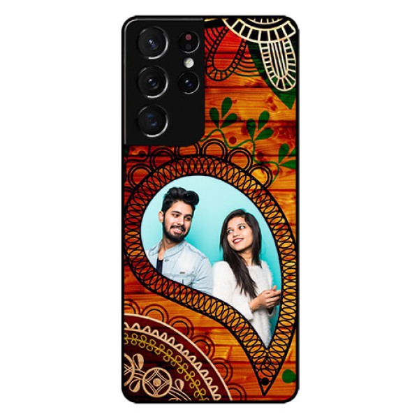 Galaxy S21 Ultra Personalized Glass Phone Case - Abstract Colorful Design Galaxy S21 Ultra Personalized Glass Phone Case - Abstract Colorful Design