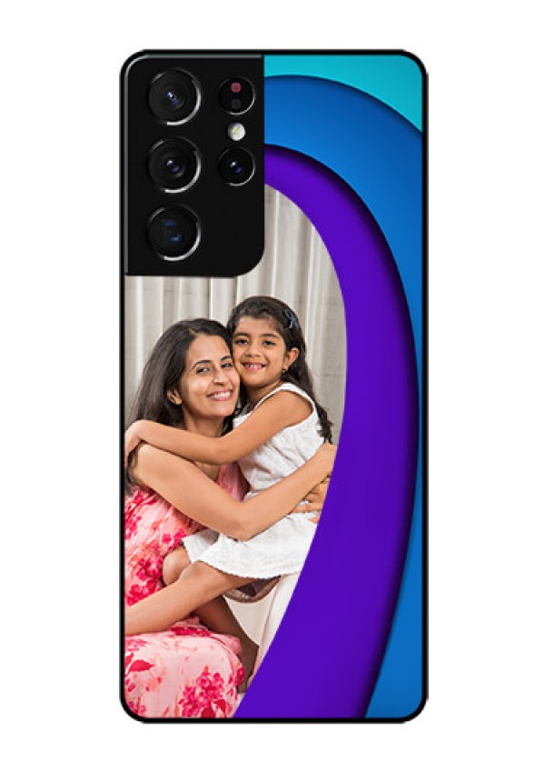 Galaxy S21 Ultra Photo Printing on Glass Case  - Simple Pattern Design