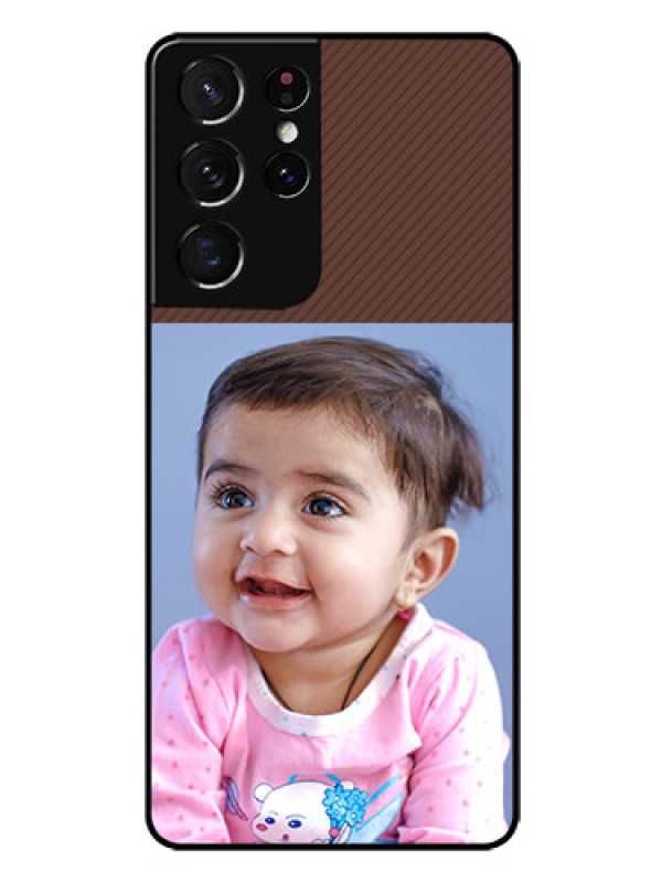 Custom Galaxy S21 Ultra Custom Glass Mobile Case  - Elegant Case Design