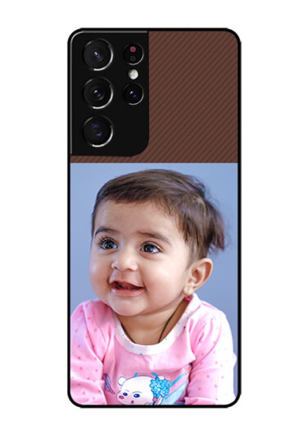 Galaxy S21 Ultra Custom Glass Mobile Case  - Elegant Case Design