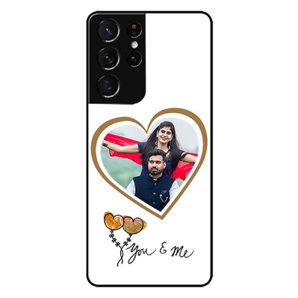Galaxy S21 Ultra Custom Glass Mobile Case  - You & Me Design