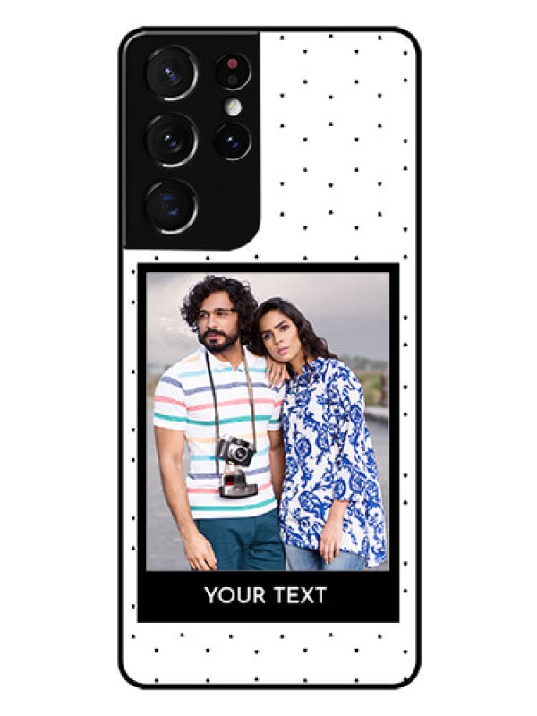 Custom Galaxy S21 Ultra Photo Printing on Glass Case  - Premium Design