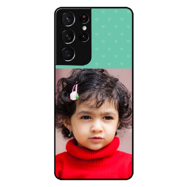 Galaxy S21 Ultra Custom Glass Phone Case  - Lovers Picture Design