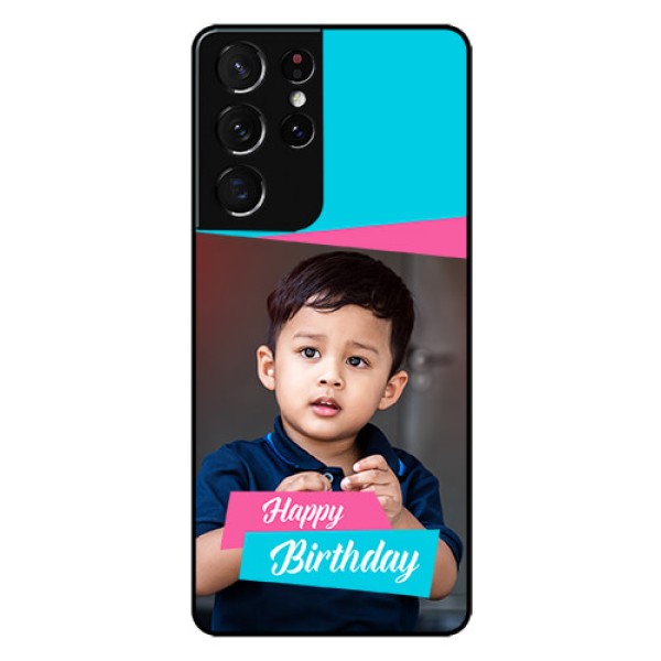 Galaxy S21 Ultra Personalized Glass Phone Case - Image Holder with 2 Color Design Galaxy S21 Ultra Personalized Glass Phone Case - Image Holder with 2 Color Design