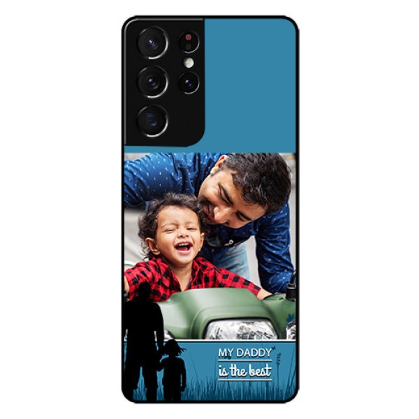 Galaxy S21 Ultra Custom Glass Mobile Case  - Best dad design 