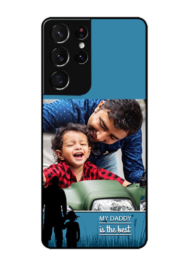 Galaxy S21 Ultra Custom Glass Mobile Case  - Best dad design 