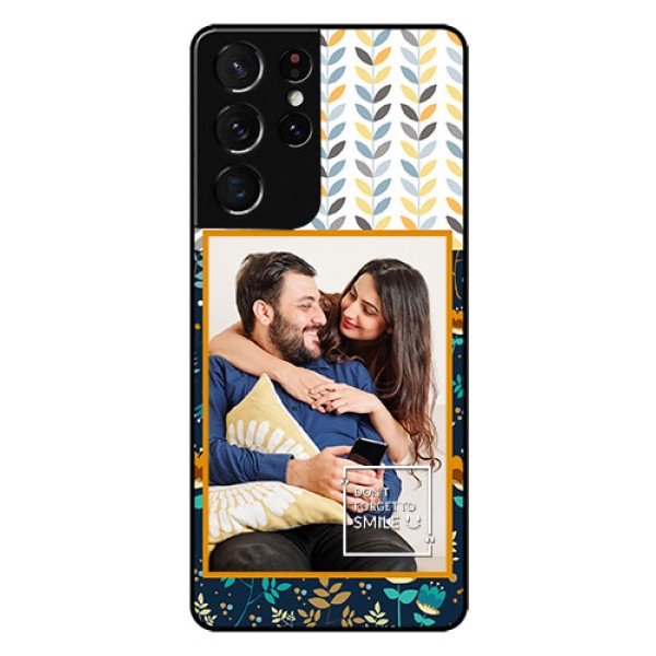 Galaxy S21 Ultra Custom Glass Mobile Case  - Pattern Design