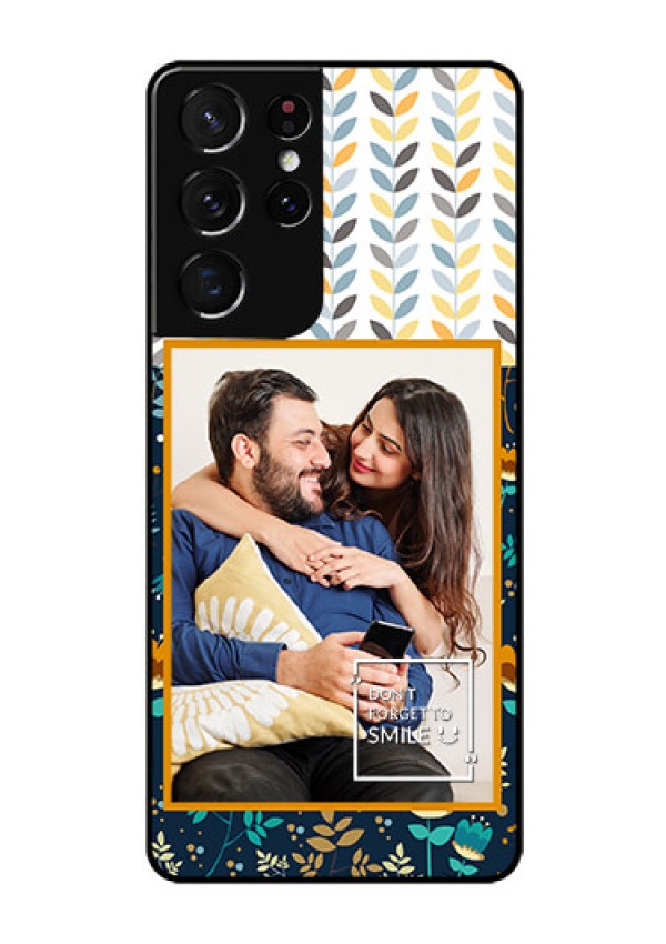 Galaxy S21 Ultra Custom Glass Mobile Case  - Pattern Design