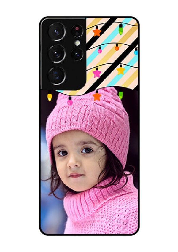 Galaxy S21 Ultra Custom Glass Mobile Case  - Lights Hanging Design