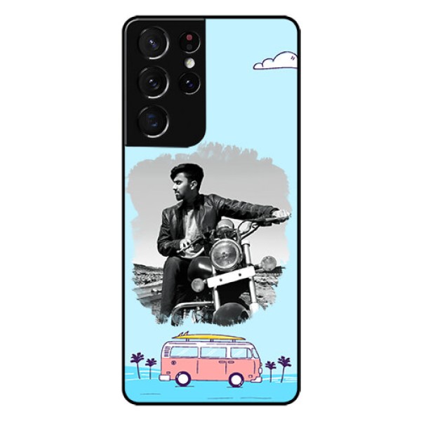 Galaxy S21 Ultra Photo Printing on Glass Case - Travel & Adventure Design Galaxy S21 Ultra Photo Printing on Glass Case - Travel & Adventure Design