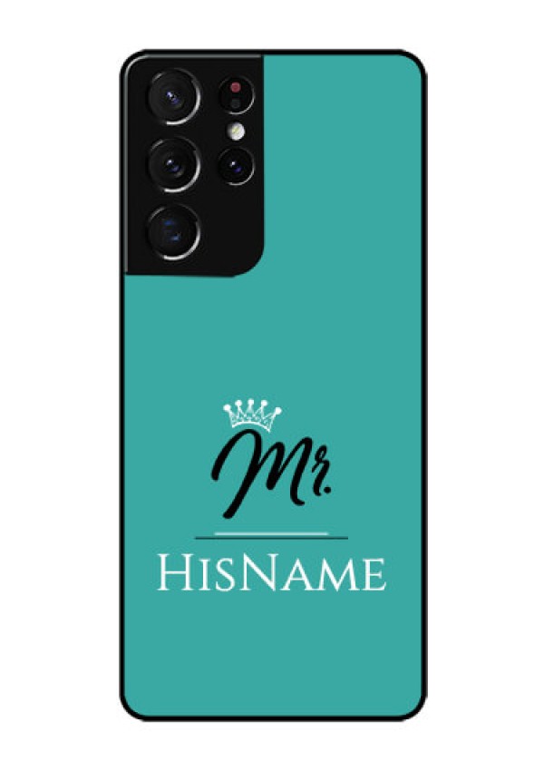 Galaxy S21 Ultra Custom Glass Phone Case Mr with Name