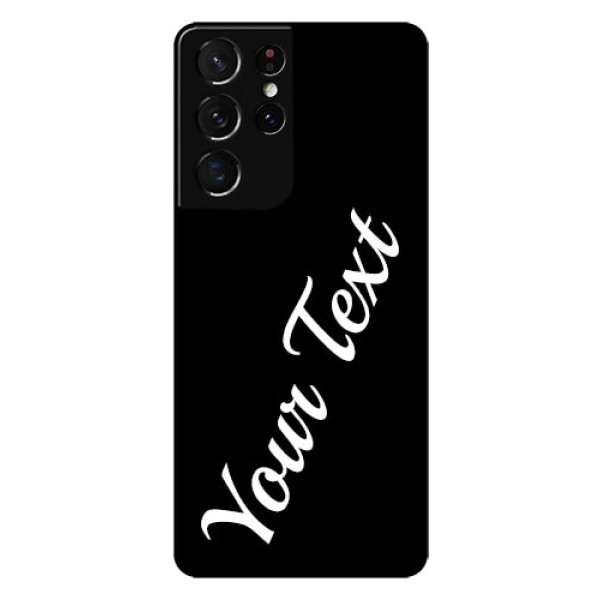 Galaxy S21 Ultra Custom Glass Mobile Cover with Your Name