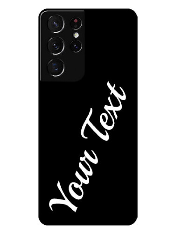 Custom Galaxy S21 Ultra Custom Glass Mobile Cover with Your Name