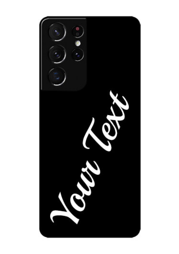 Galaxy S21 Ultra Custom Glass Mobile Cover with Your Name