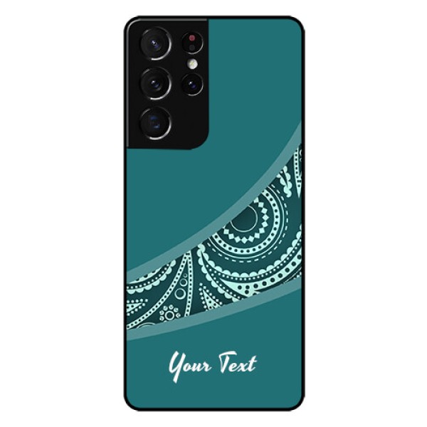 Galaxy S21 Ultra Photo Printing on Glass Case - semi visible floral Design Galaxy S21 Ultra Photo Printing on Glass Case - semi visible floral Design